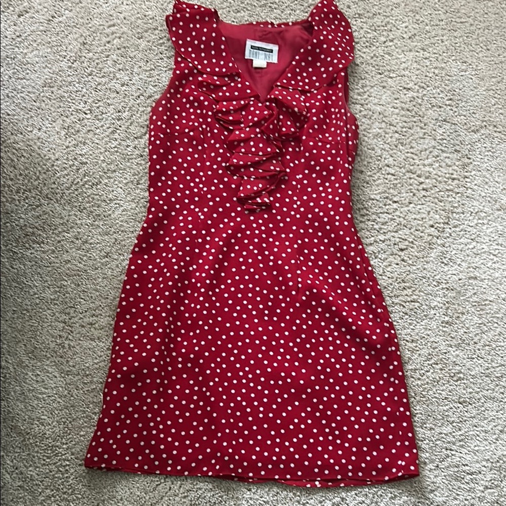Red Polka Dot Mini Dress
